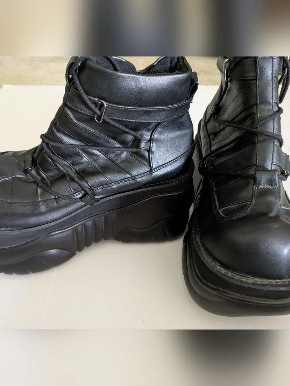 Demonia Black boots Size 10
